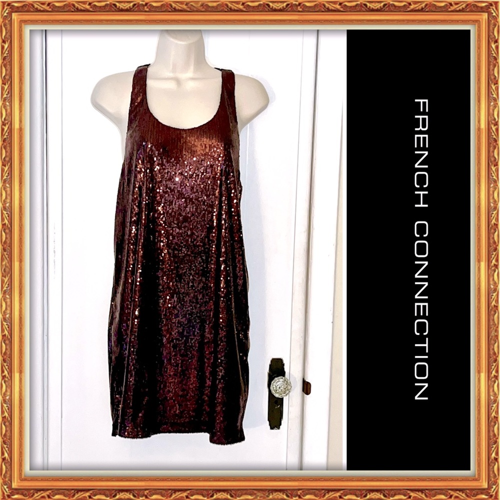 ASOS | NWT | French Connection Denim Sequin Dress!